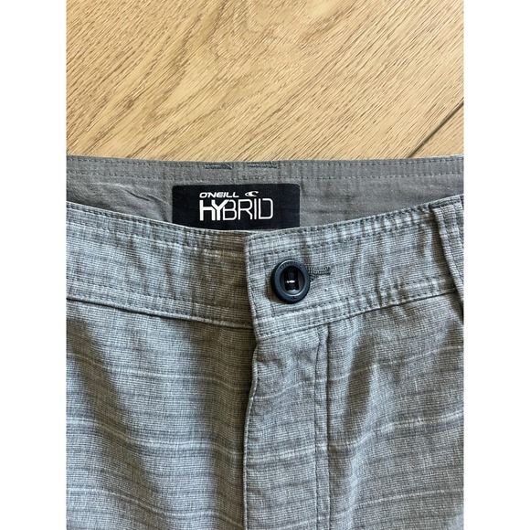 ONeill Hybrid Men Gray Stripe Board Shorts Size 36 - Picture 4 of 9